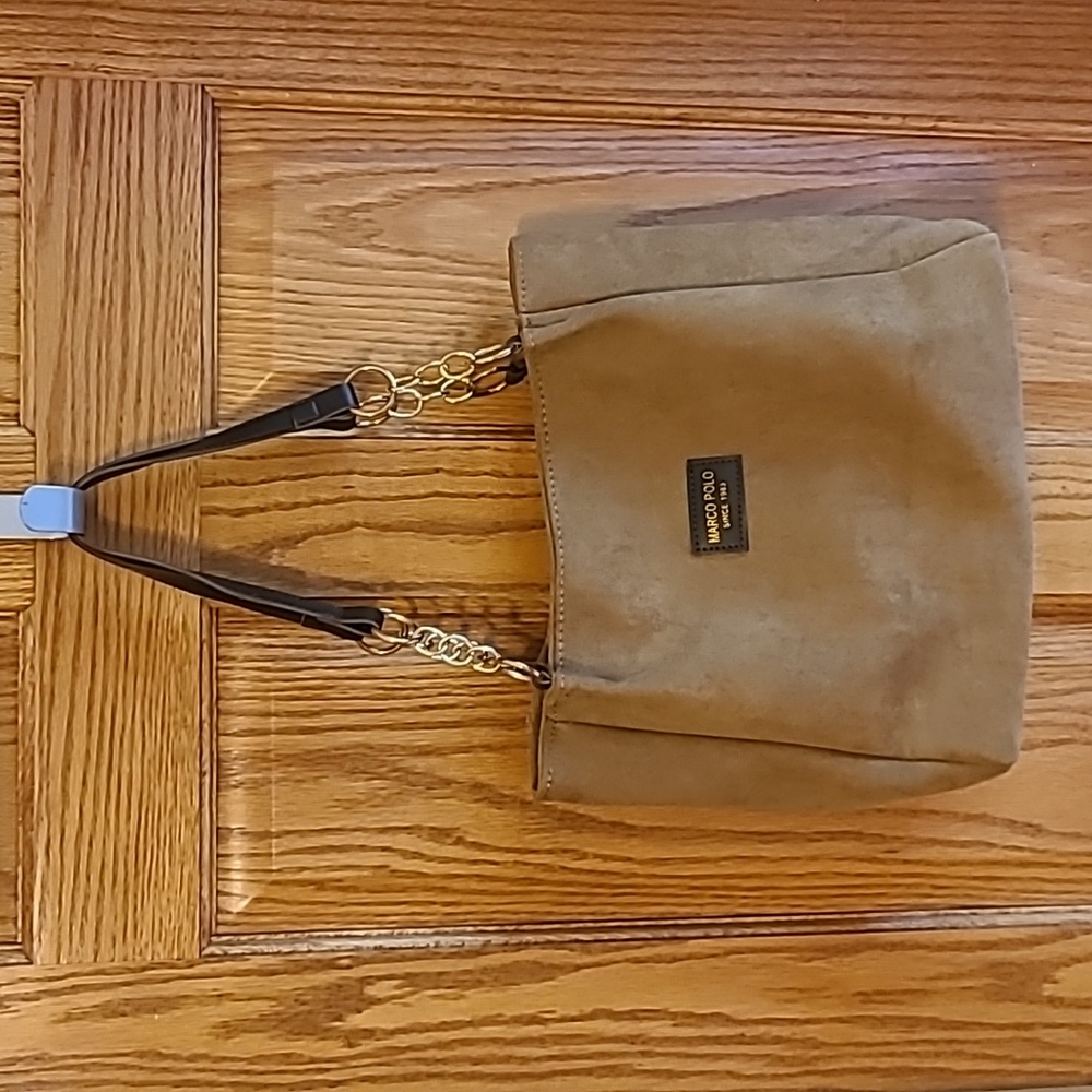 Brown mid size purse